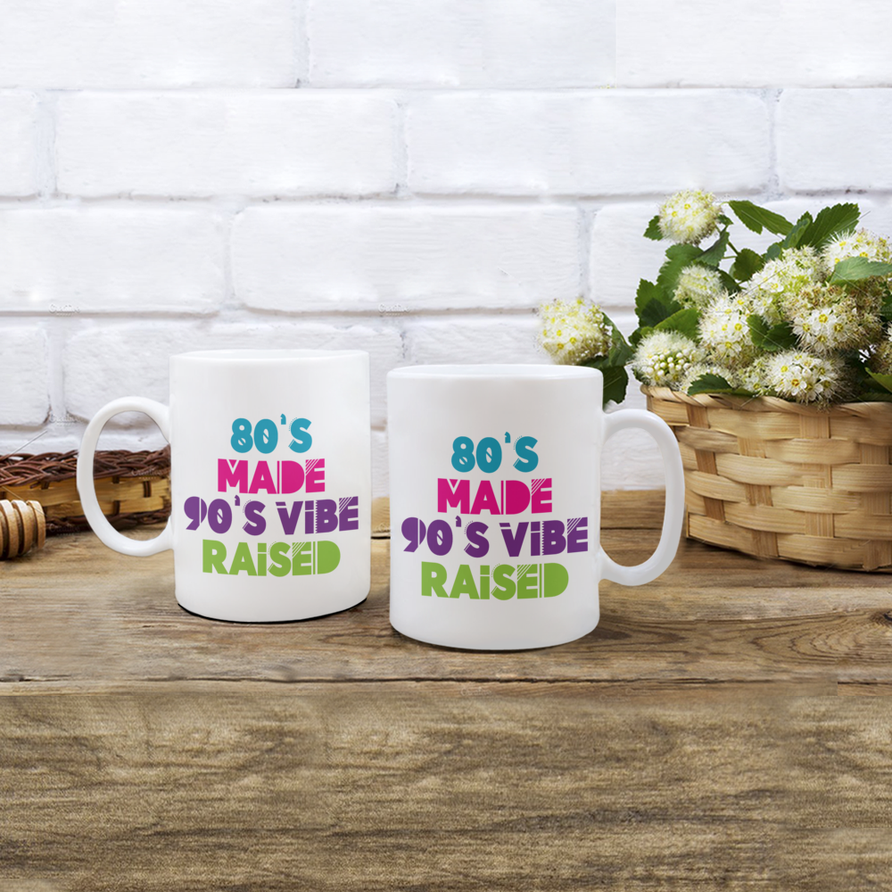 80's Made 90's Vibe Raised Mug