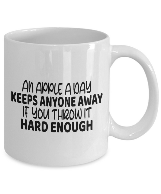 An Apple A Day Keeps Anyone Away Mug