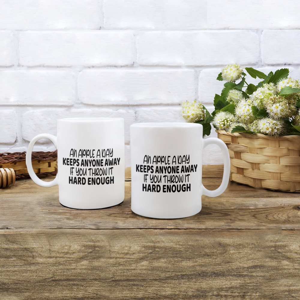 An Apple A Day Keeps Anyone Away Mug