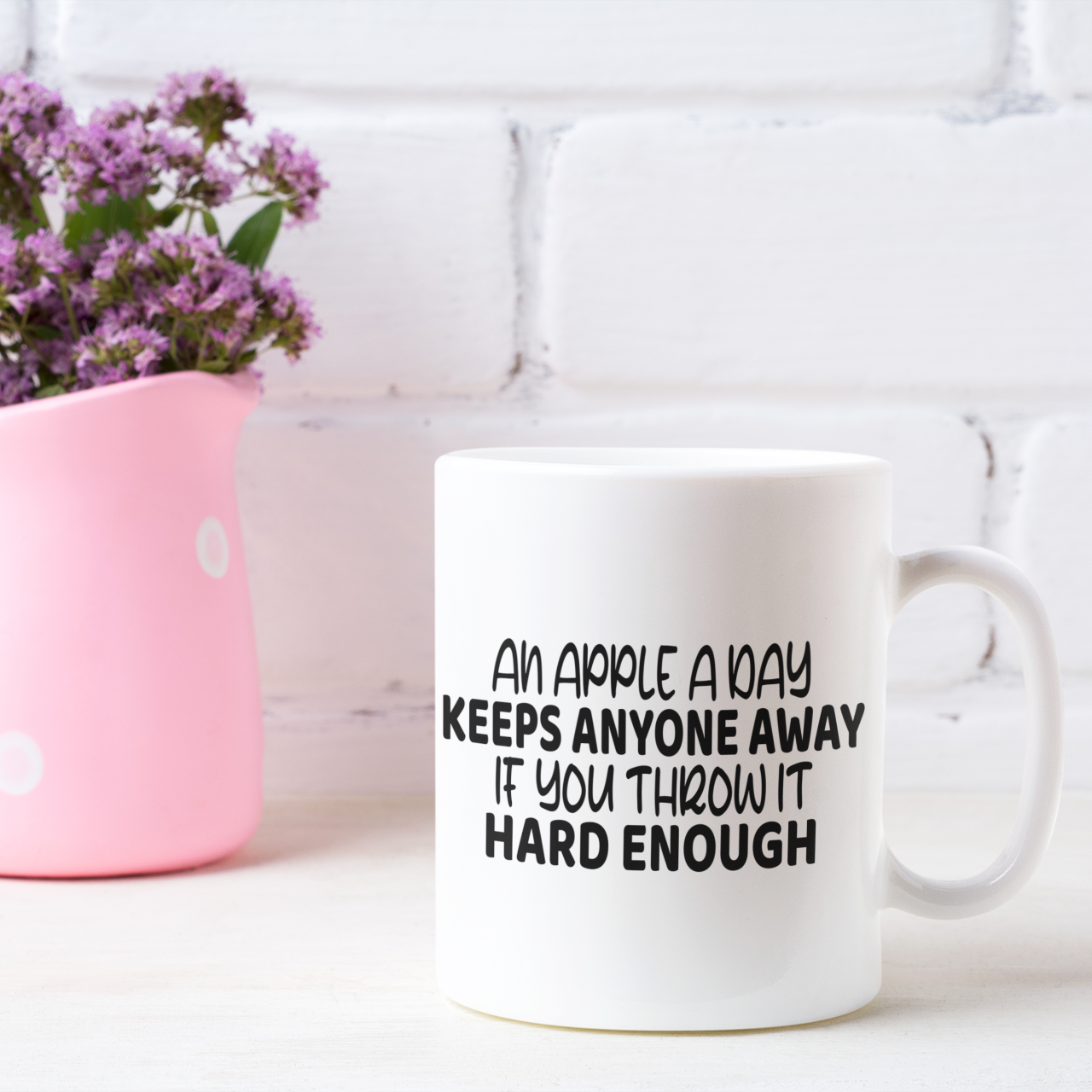 An Apple A Day Keeps Anyone Away Mug