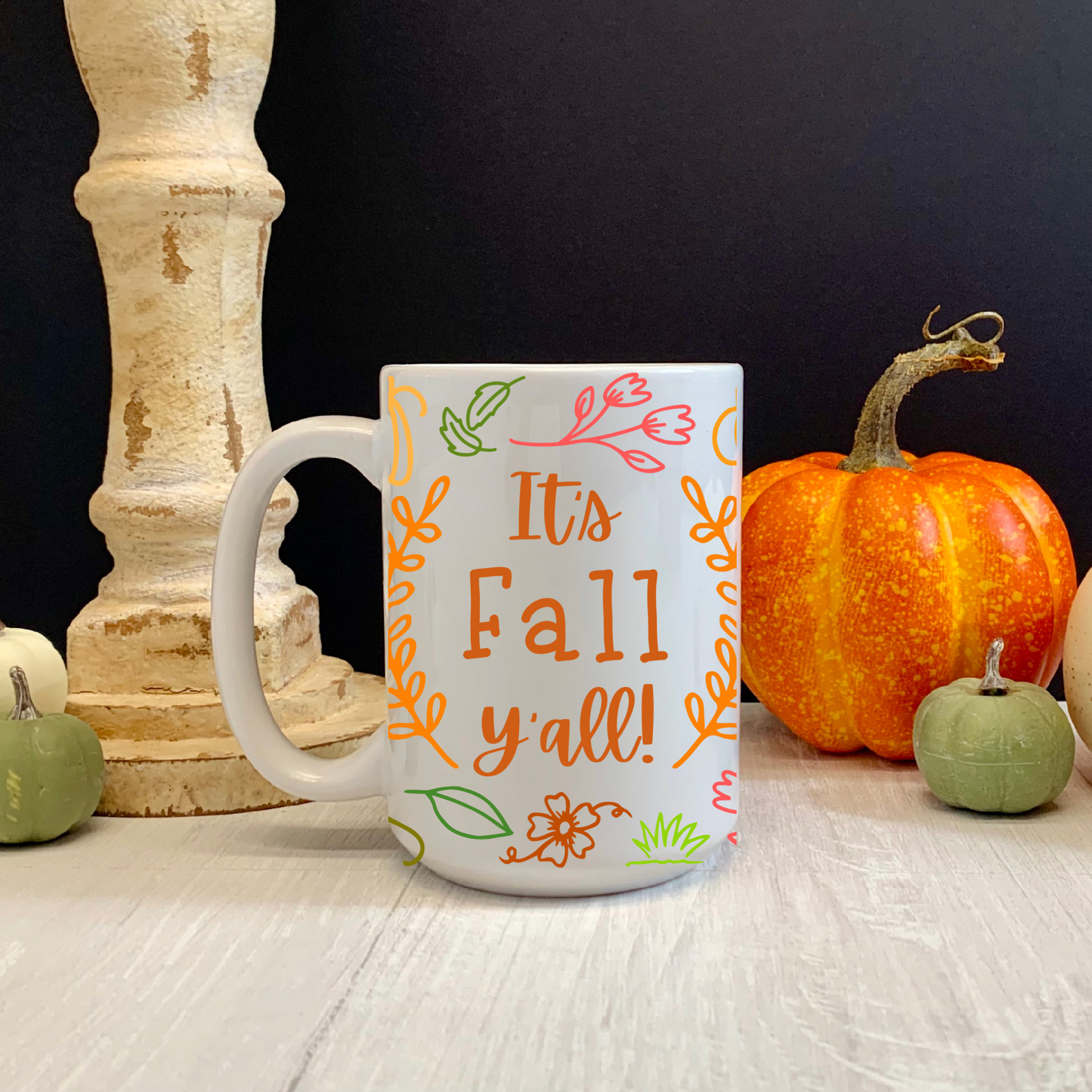 It's Fall Y'all Glass Can Wrap SVG