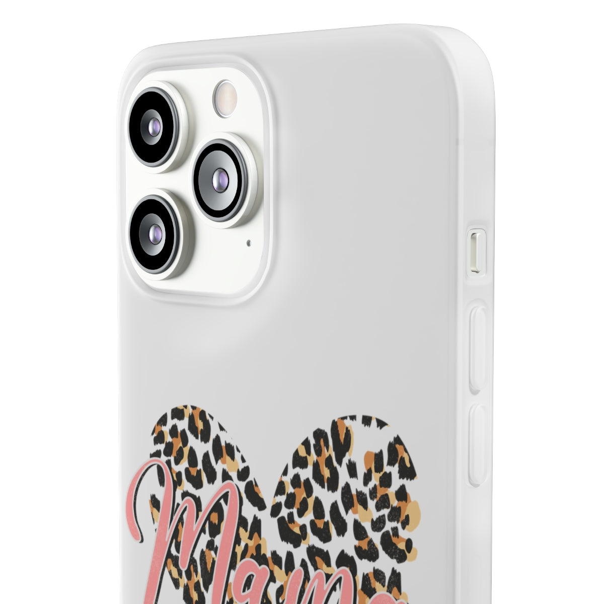 Mama Leopard Print Heart Phone Case