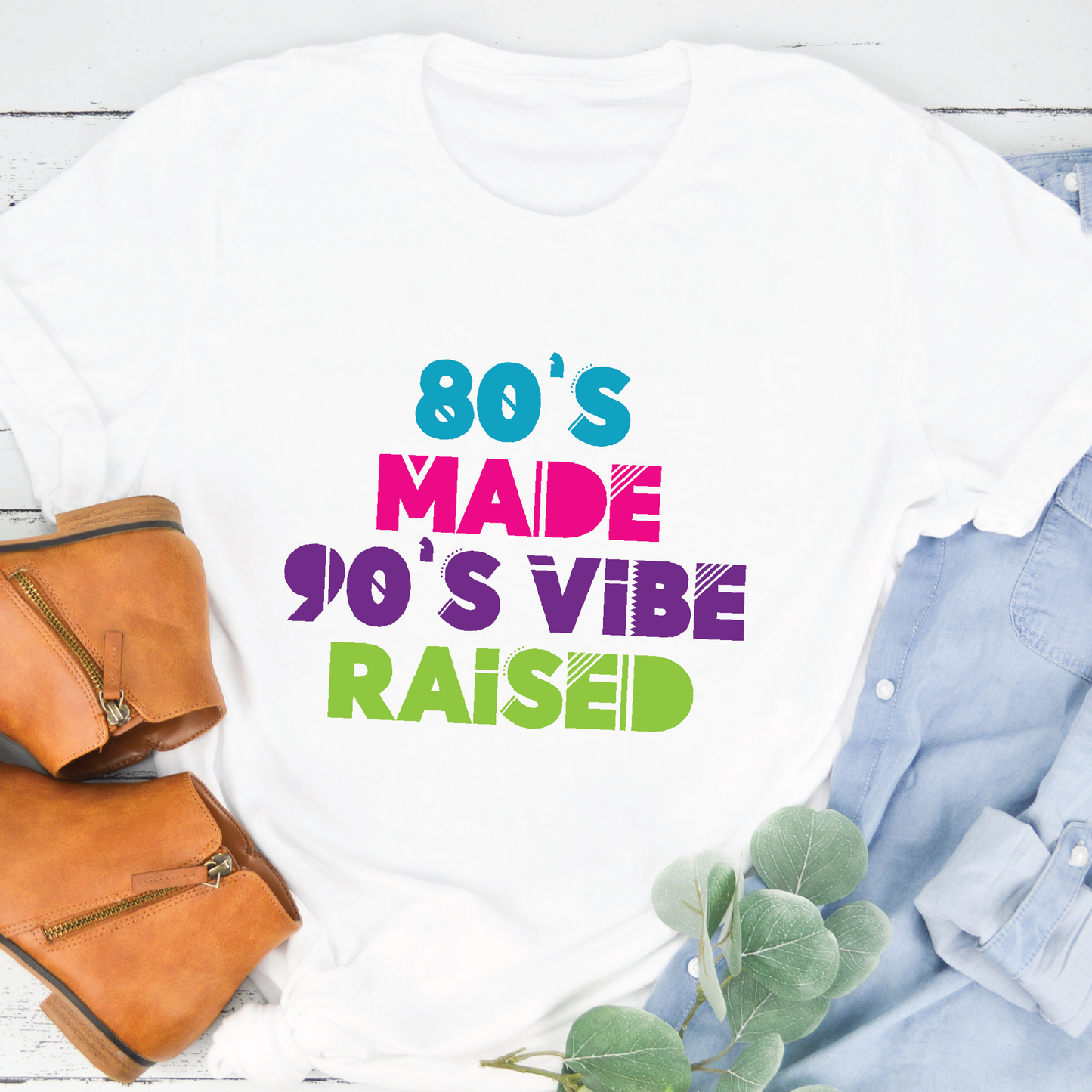 80's Made 90's Vibe Raised SVG