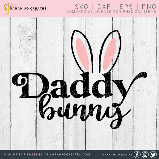 Daddy Bunny SVG