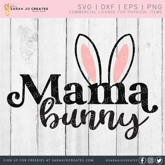 Mama Bunny SVG