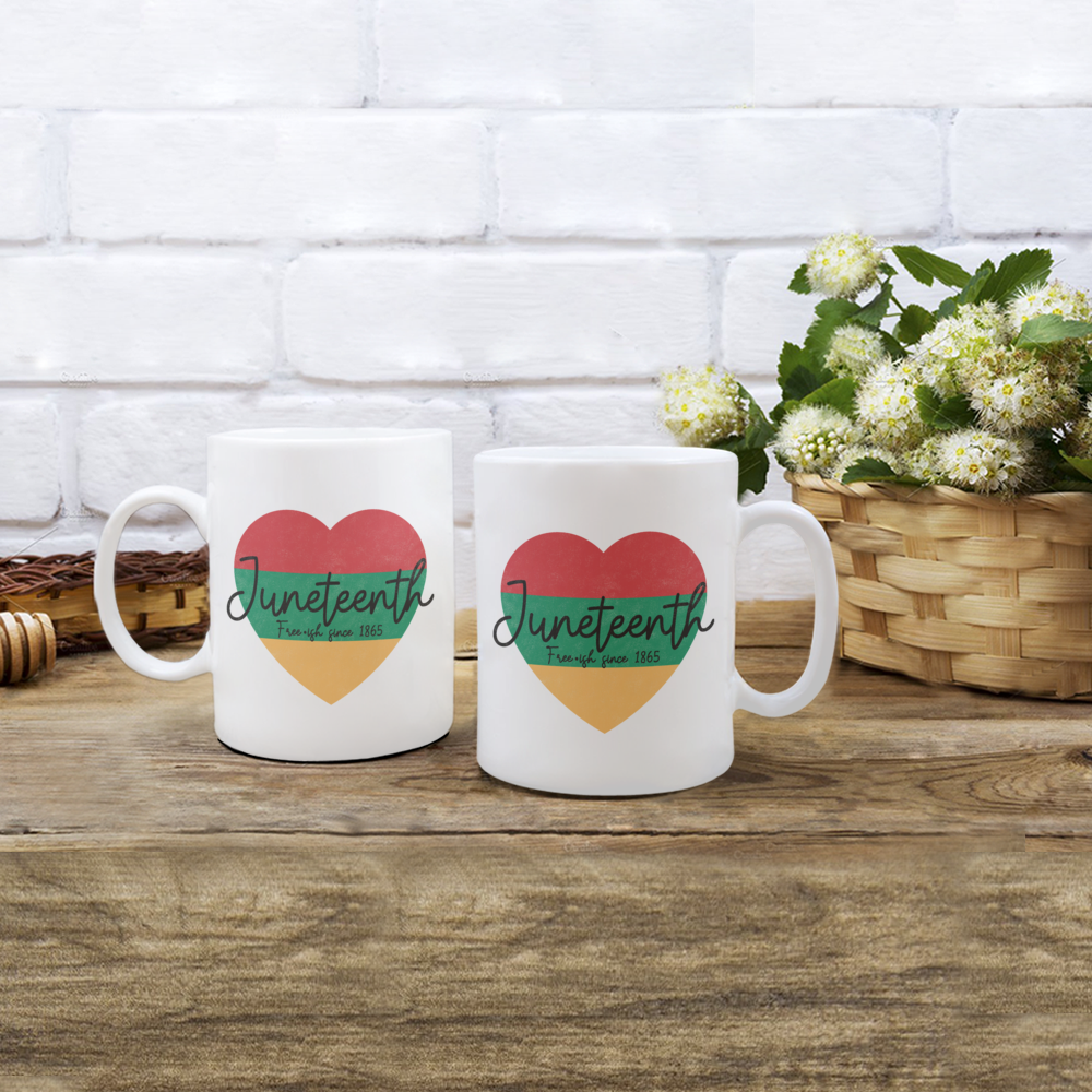 Juneteenth Heart Mug