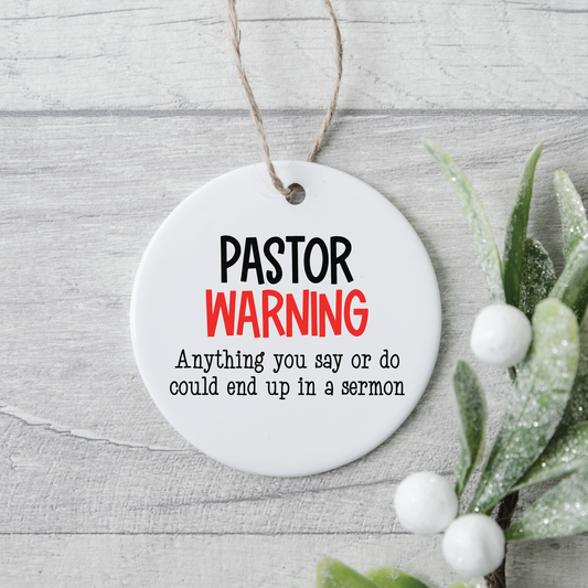 Pastor Warning SVG
