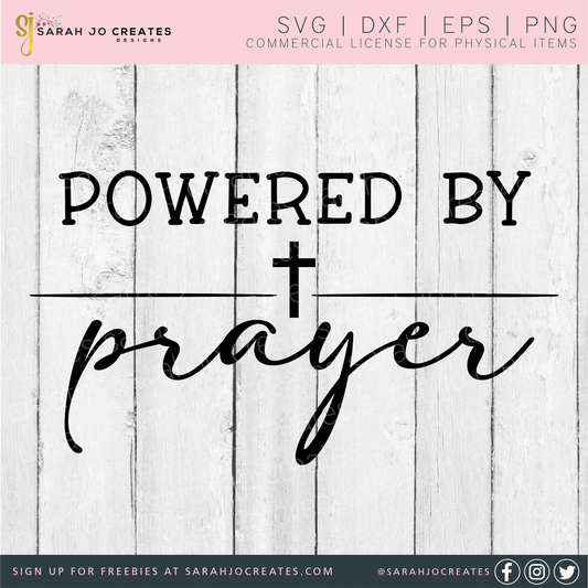 Powered By Prayer SVG