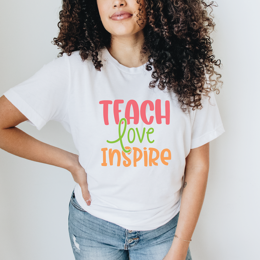 Teach Love Inspire SVG