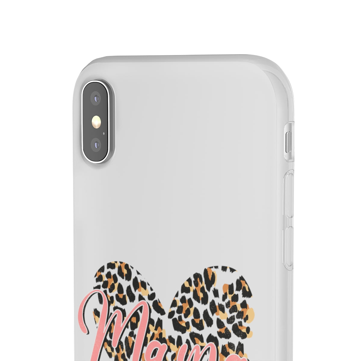 Mama Leopard Print Heart Phone Case