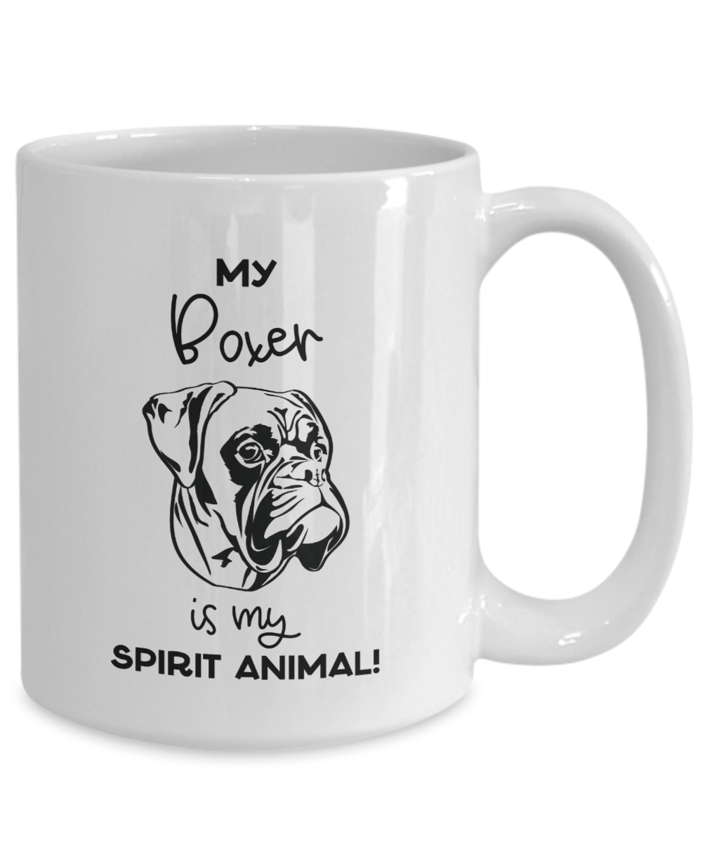 My Boxer Is My Spirit Animal Mug