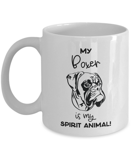 My Boxer Is My Spirit Animal Mug