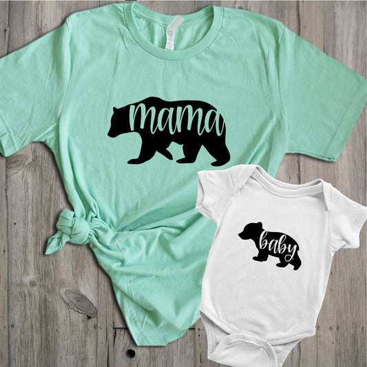 Mama Bear Baby Bear SVG