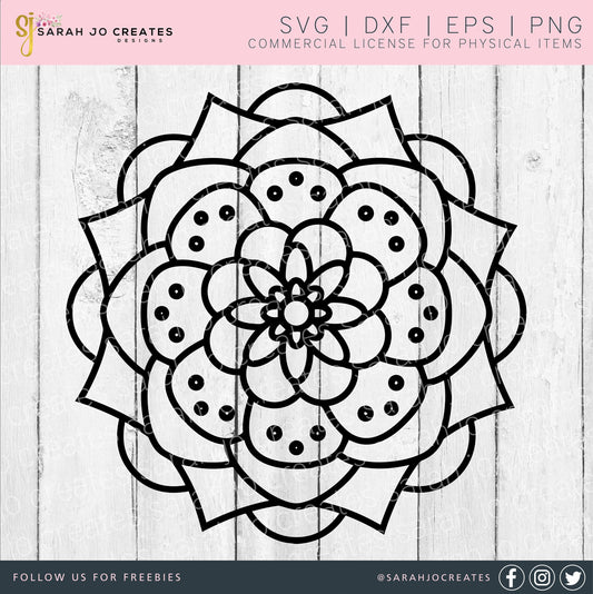 Mandala Flower SVG