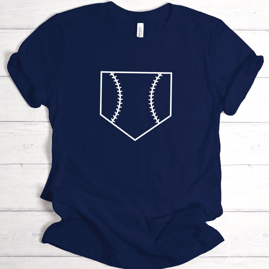 Baseball Home Plate Stitching SVG