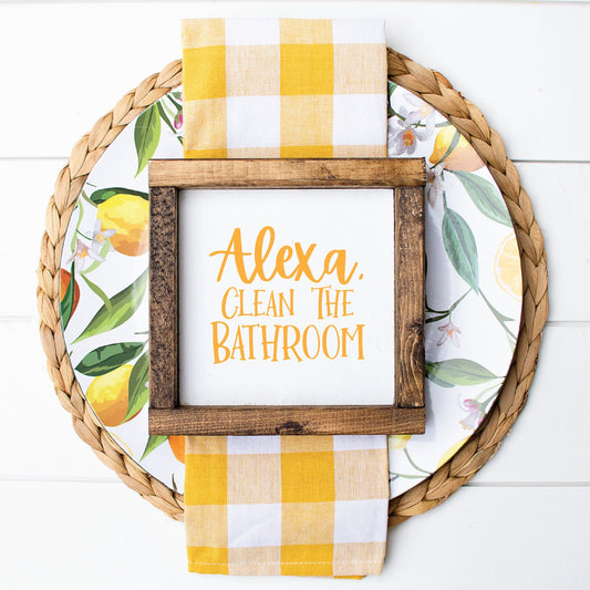 Alexa Clean The Bathroom SVG