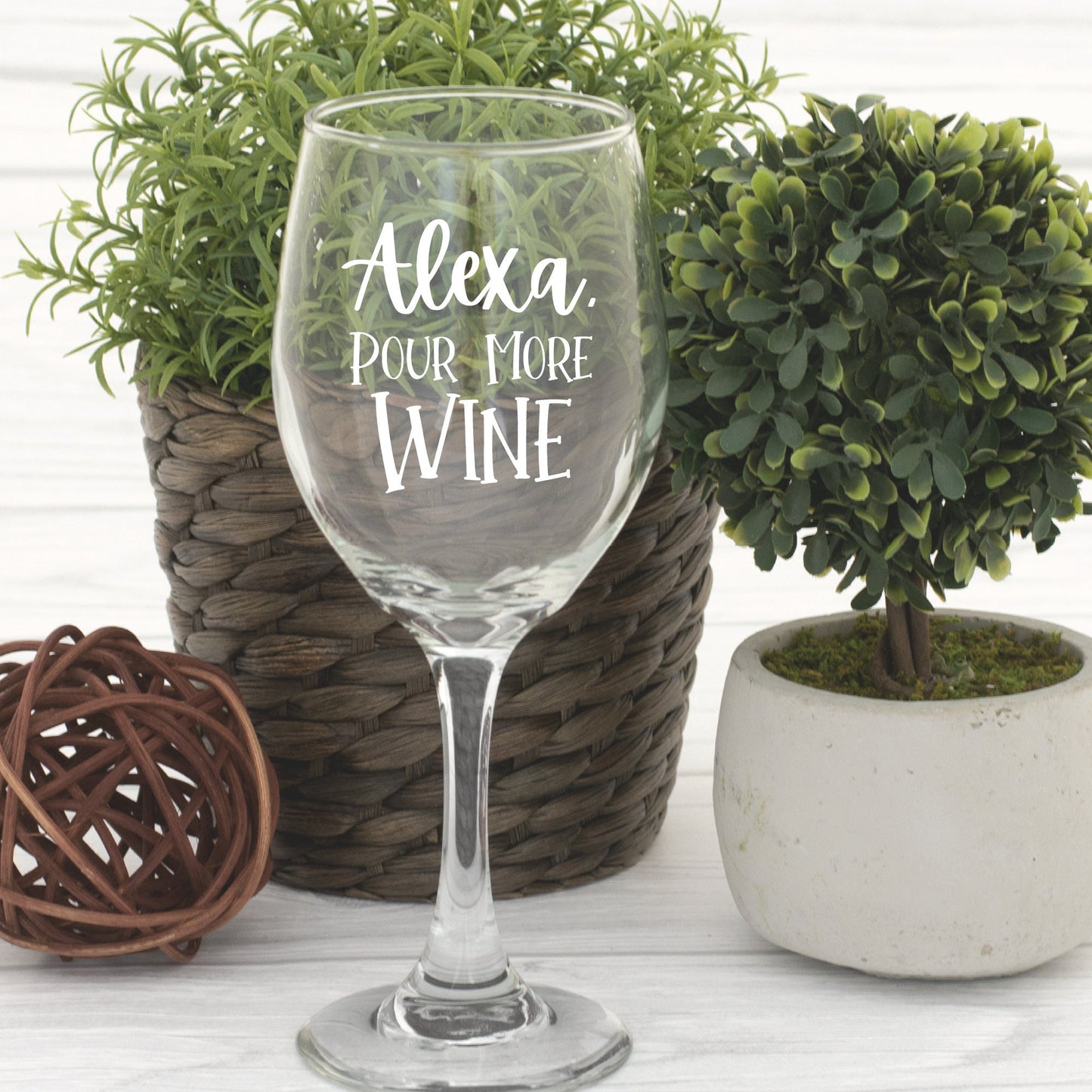 Alexa Pour More Wine SVG