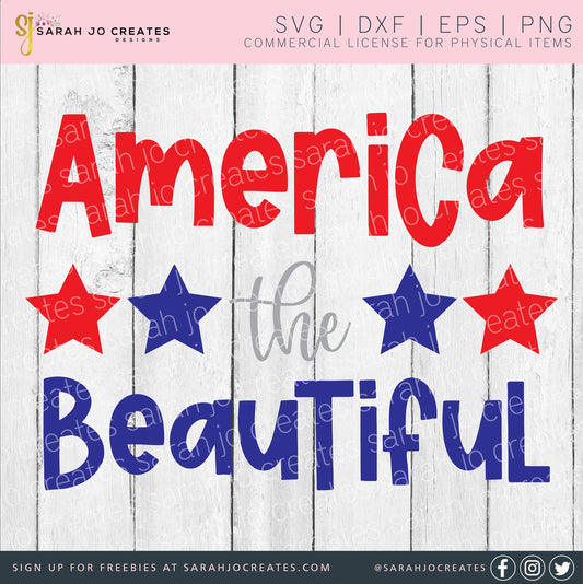 America The Beautiful SVG