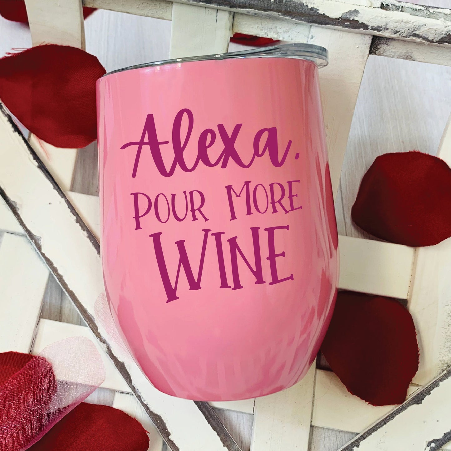 Alexa Pour More Wine SVG