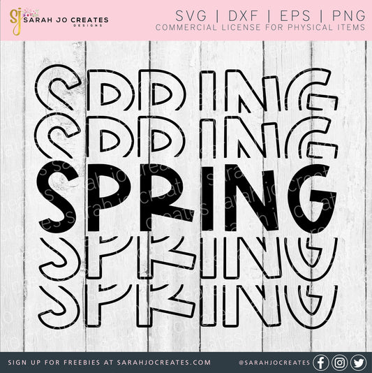 Spring Stacked SVG