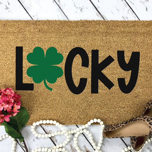 Lucky with Shamrock SVG