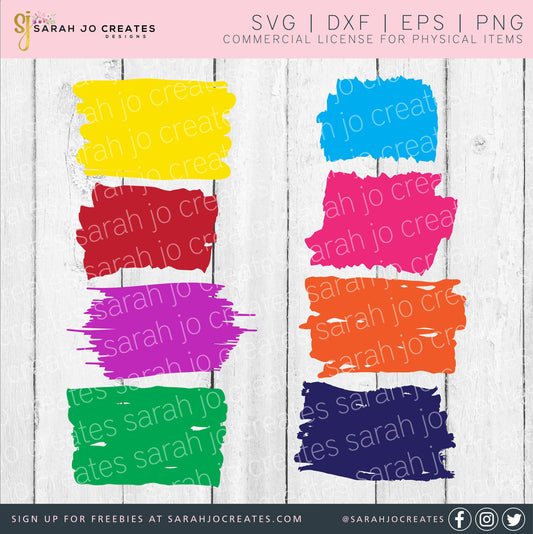 Brush Strokes SVG Bundle