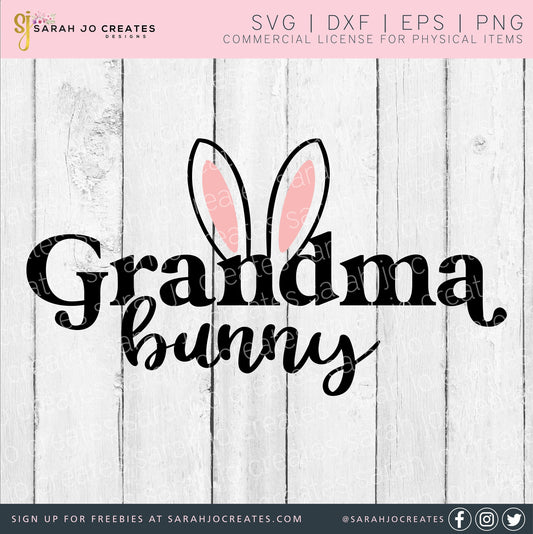 Grandma Bunny SVG