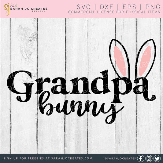 Grandpa Bunny SVG