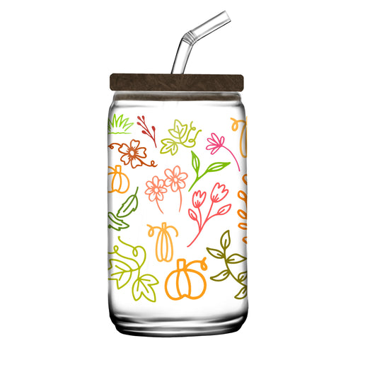 It's Fall Y'all Glass Can Wrap SVG