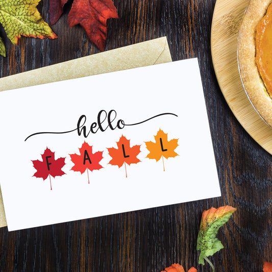 Hello Fall SVG