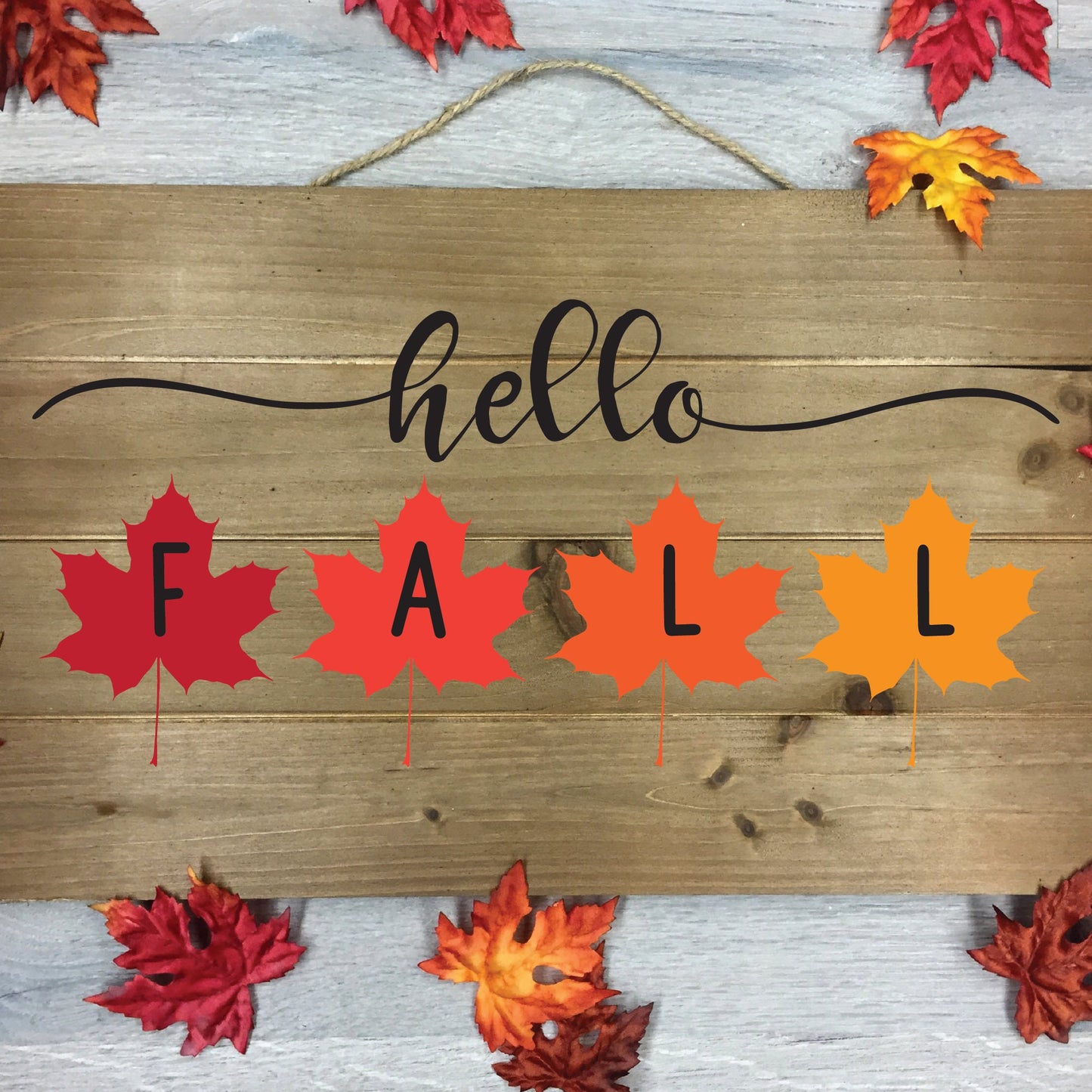 Hello Fall SVG