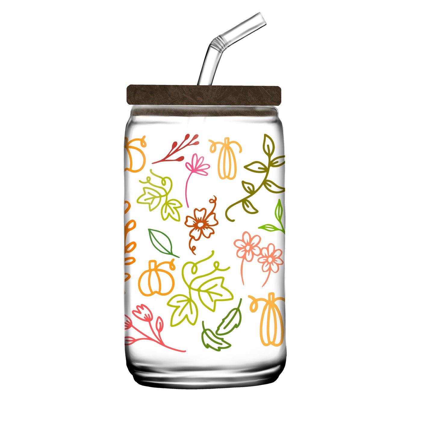It's Fall Y'all Glass Can Wrap SVG