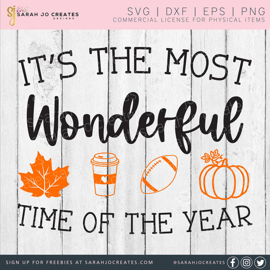It's The Most Wonderful Time Of The Year Fall SVG