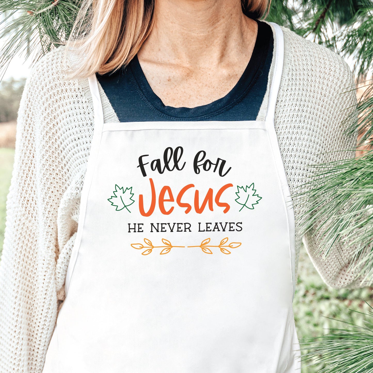 Fall for Jesus He Never Leaves Svg