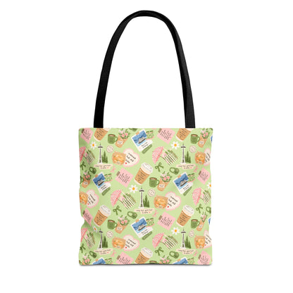 Seattle Coffee Tote Bag | Coffee Seattle Print
