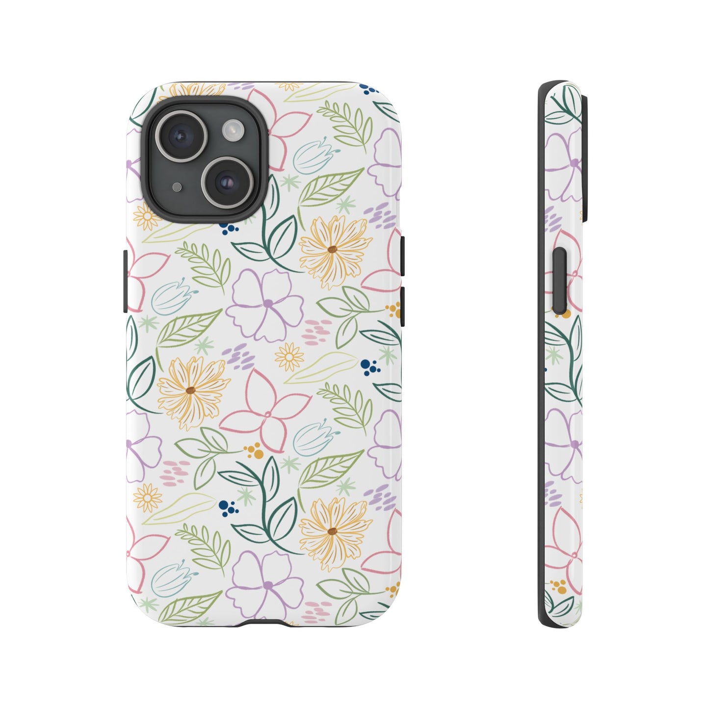 Pastel Floral Pattern Tough Case | Phone Protection, Spring Flowers