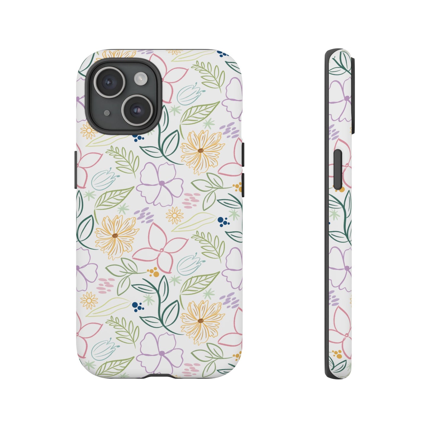 Pastel Floral Pattern Tough Case | Phone Protection, Spring Flowers