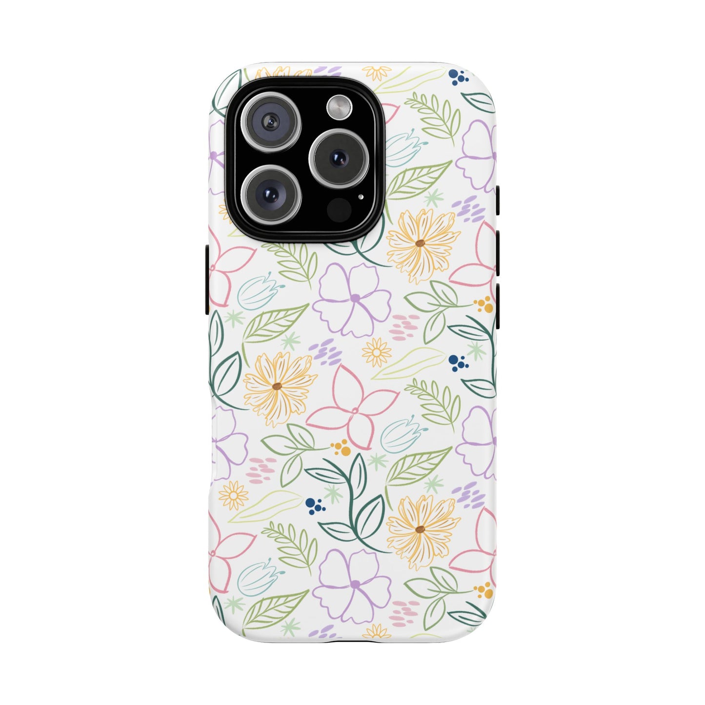 Floral Pastel Phone Case — Delicate Garden Pattern for Samsung & iPhone
