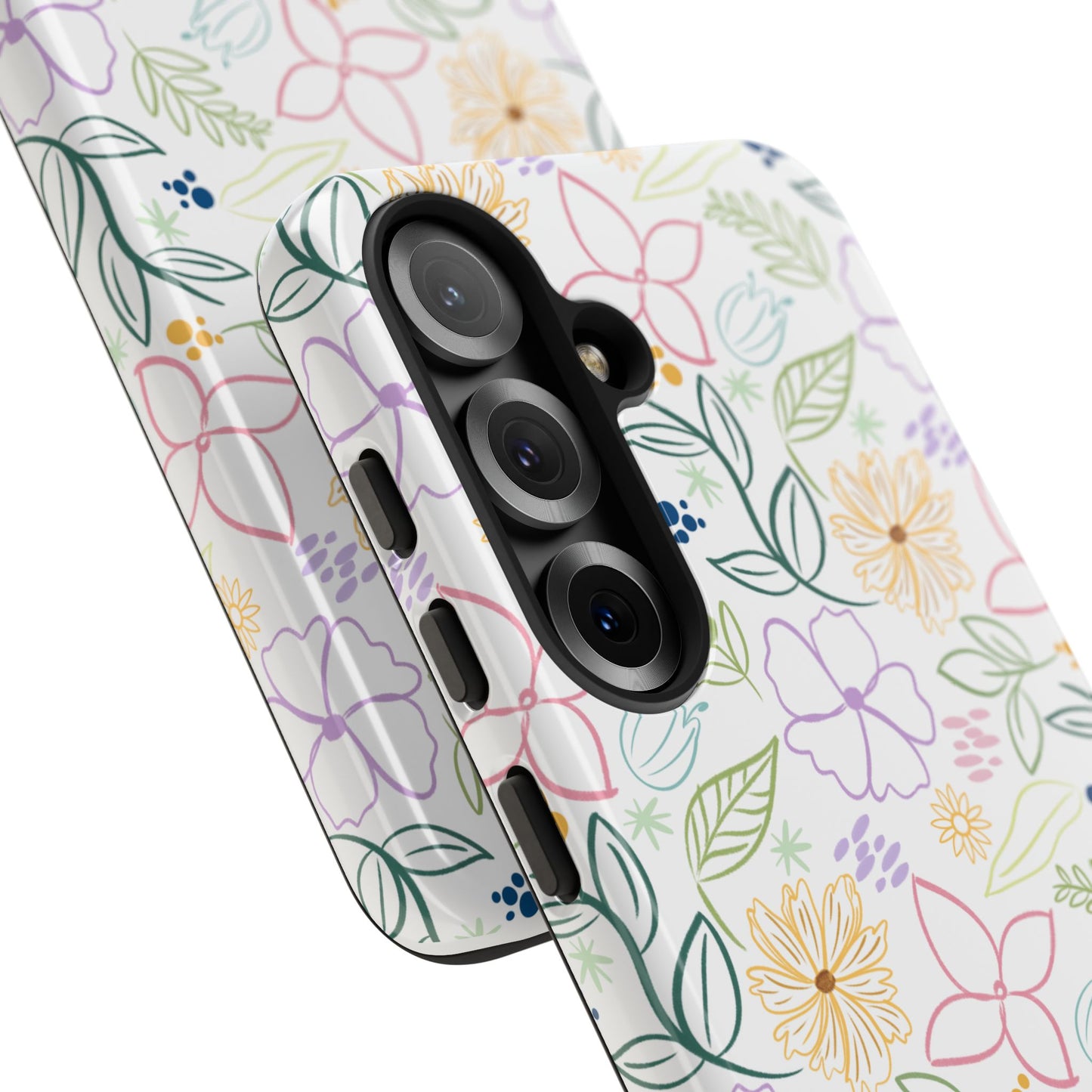 Floral Pastel Phone Case — Delicate Garden Pattern for Samsung & iPhone