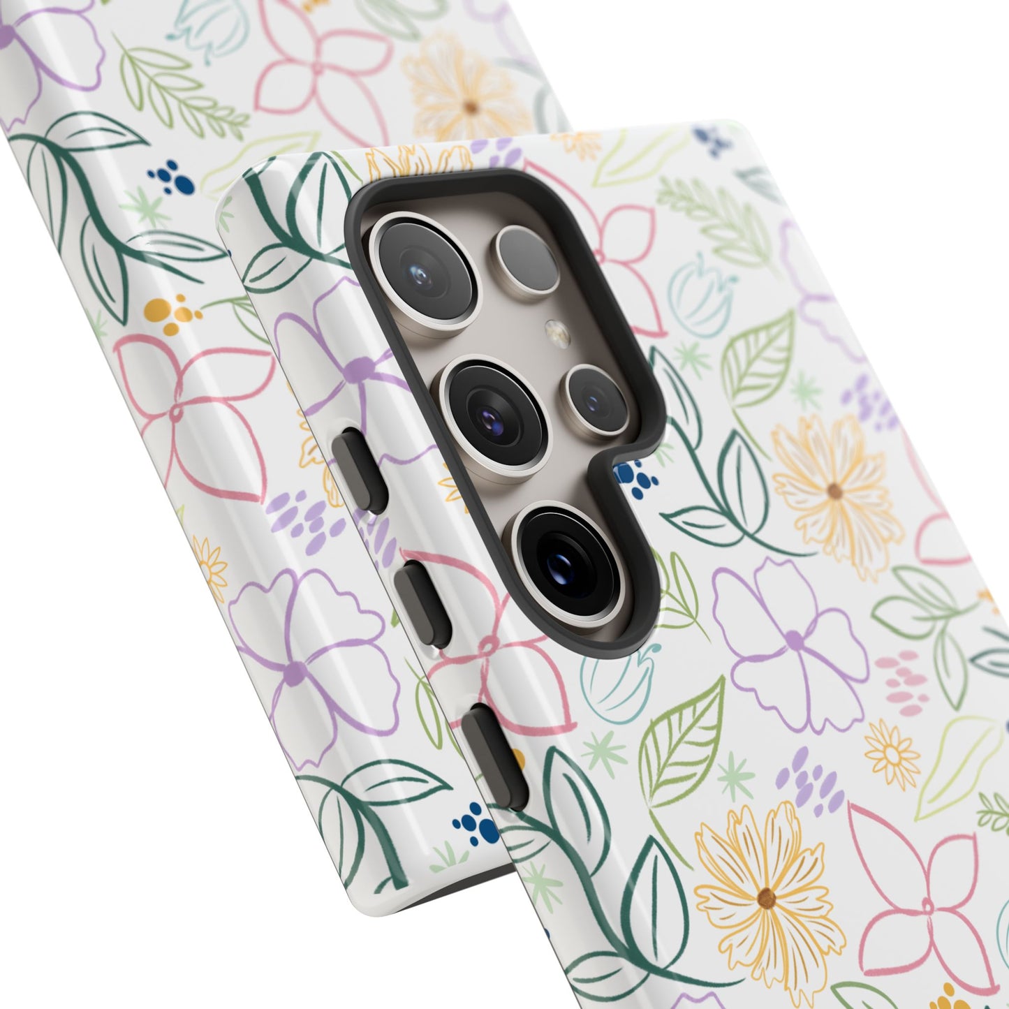 Floral Pastel Phone Case — Delicate Garden Pattern for Samsung & iPhone