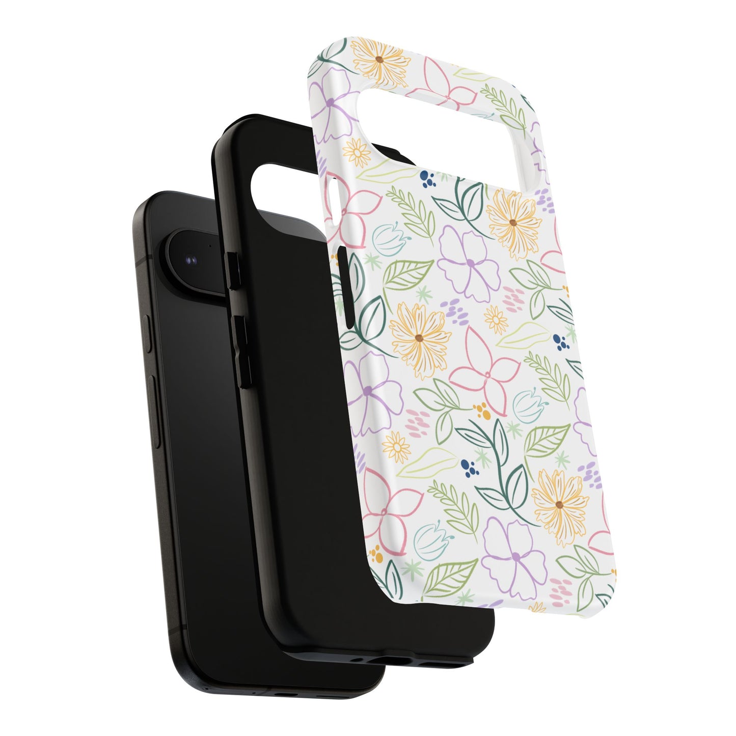 Floral Pastel Phone Case — Delicate Garden Pattern for Samsung & iPhone