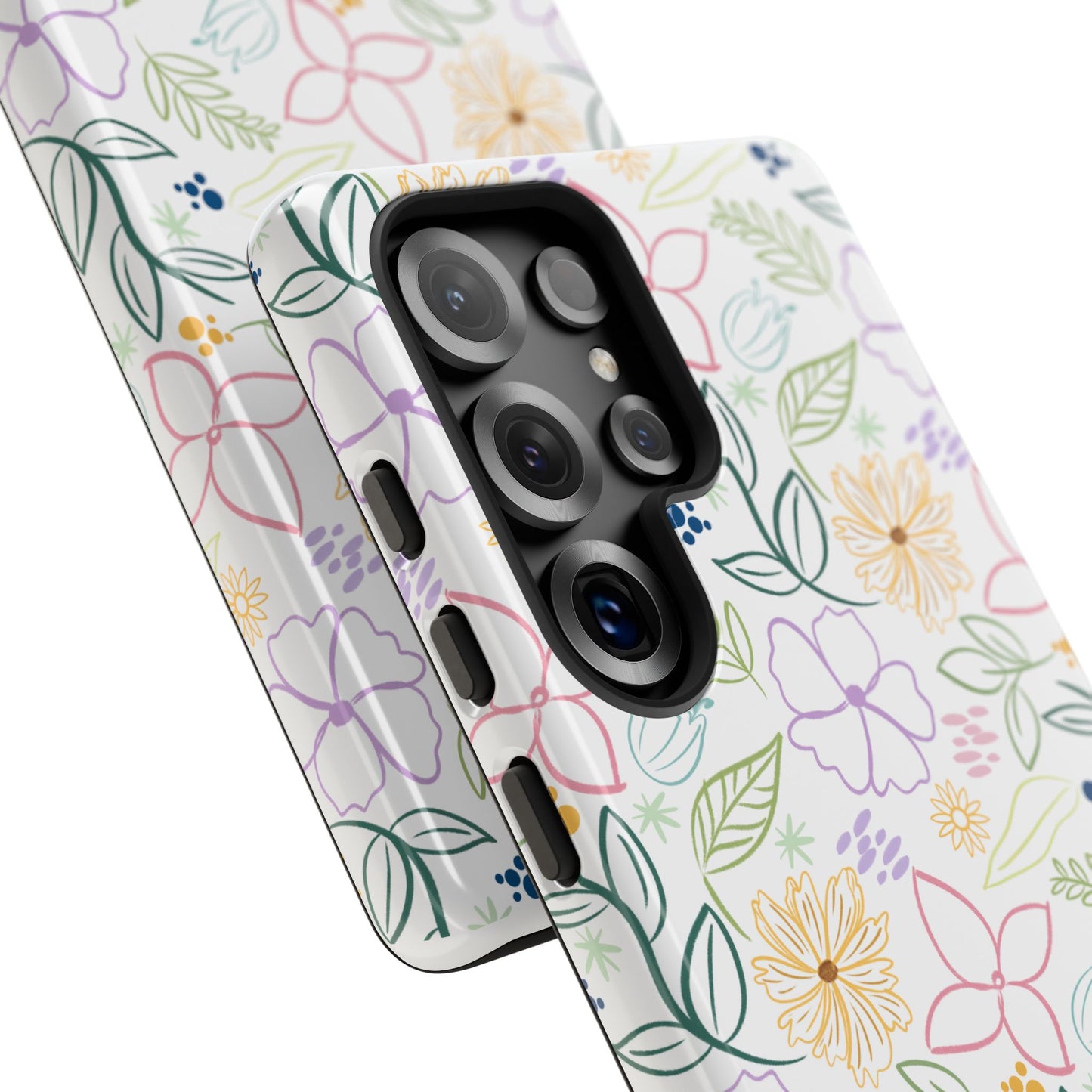 Floral Pastel Phone Case — Delicate Garden Pattern for Samsung & iPhone