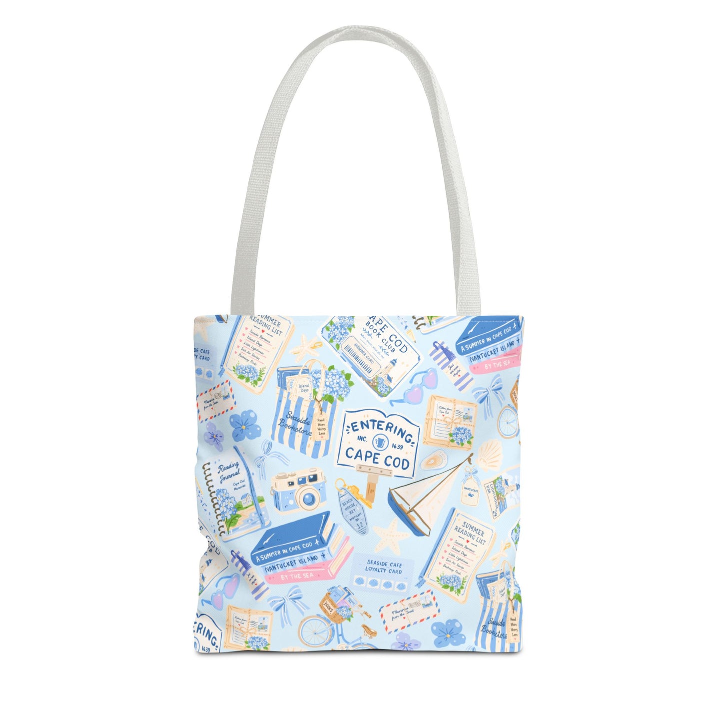 Cape Cod Book Club Tote Bag | AOP All-Over Print Booklover Tote