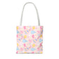 Pink Pickleball Tote Bag | All-Over Print, Sport Court Graphic