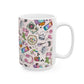 Cozy Hobbies Pattern Ceramic Mug | 11oz 15oz