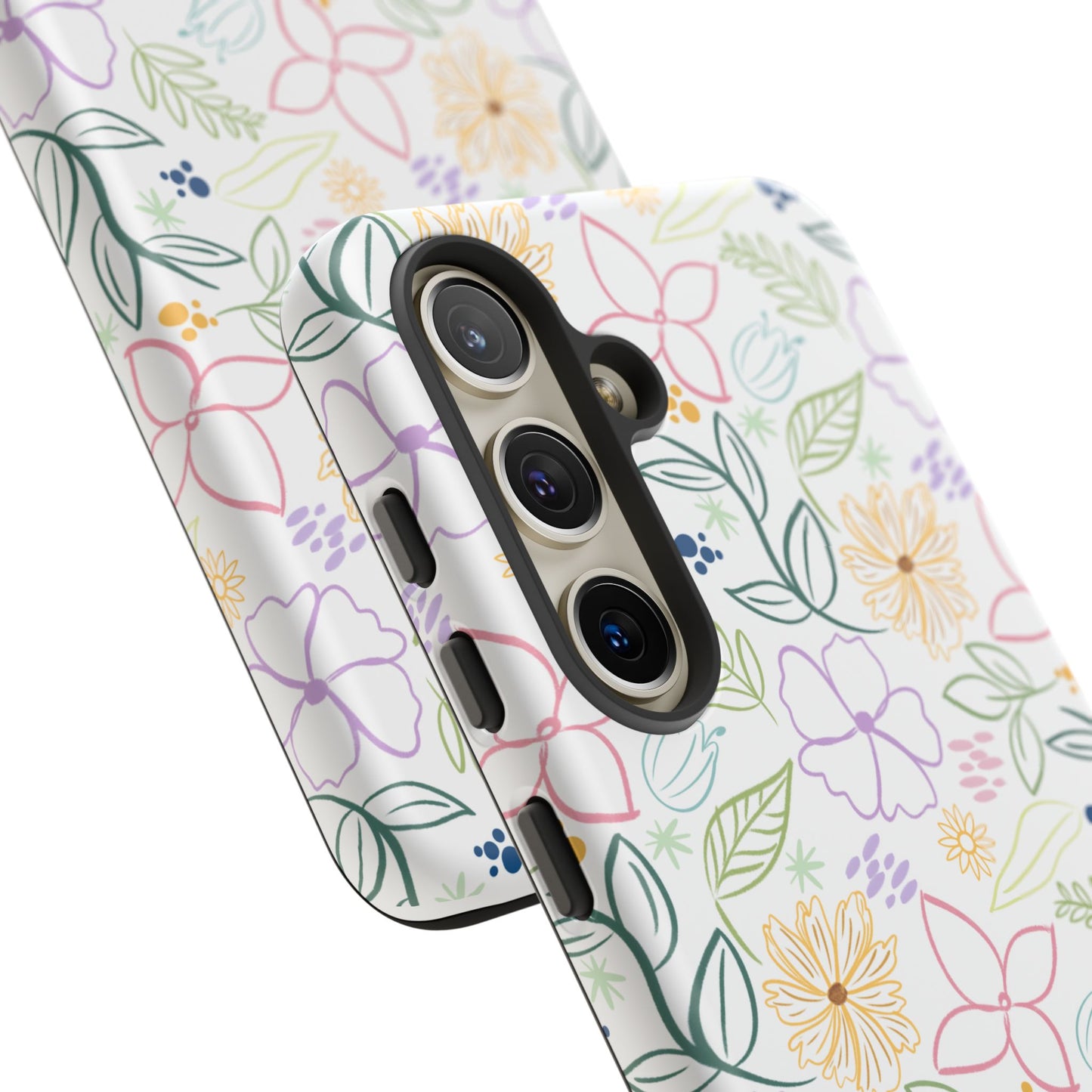 Floral Pastel Phone Case — Delicate Garden Pattern for Samsung & iPhone