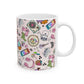 Cozy Hobbies Pattern Ceramic Mug | 11oz 15oz