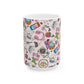 Cozy Hobbies Pattern Ceramic Mug | 11oz 15oz