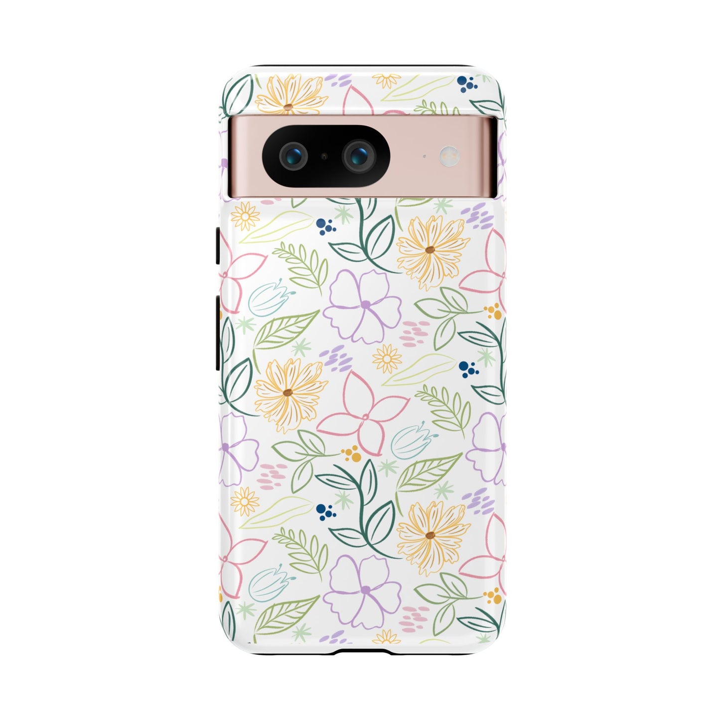 Floral Pastel Phone Case — Delicate Garden Pattern for Samsung & iPhone