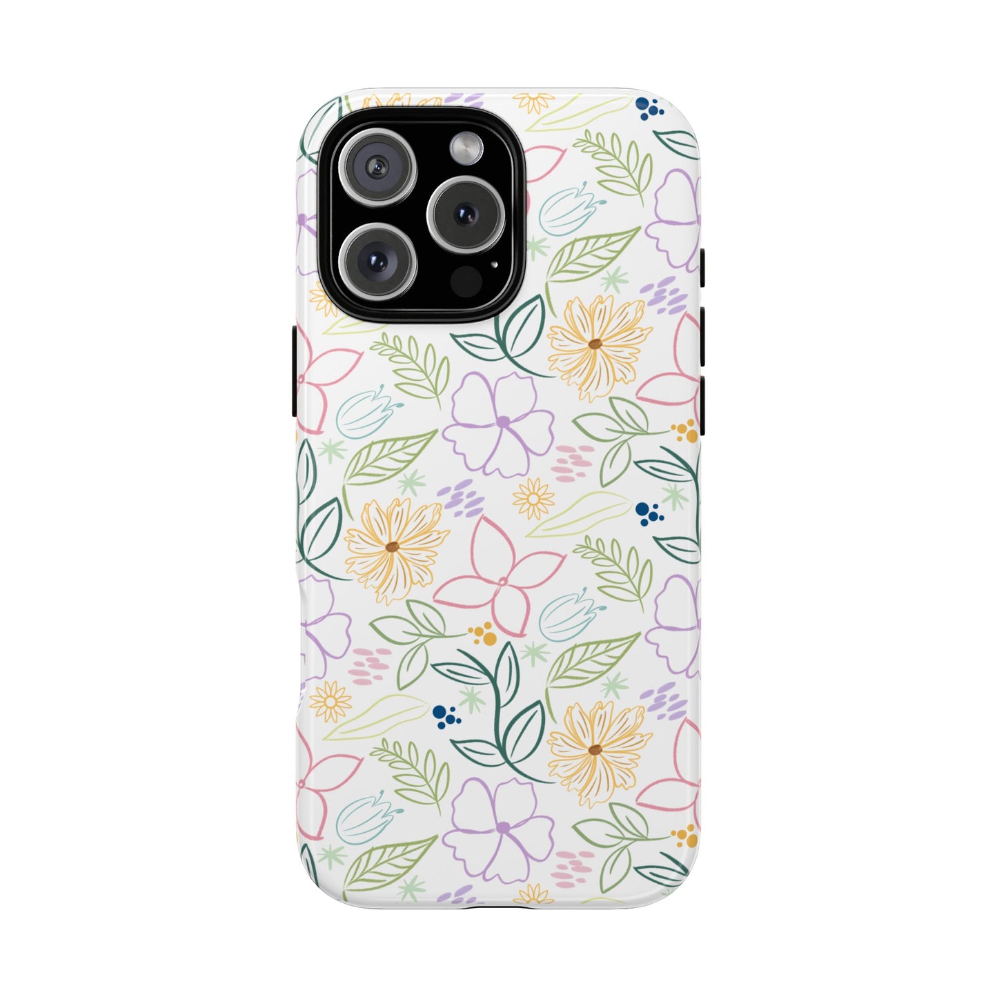 Floral Pastel Phone Case — Delicate Garden Pattern for Samsung & iPhone